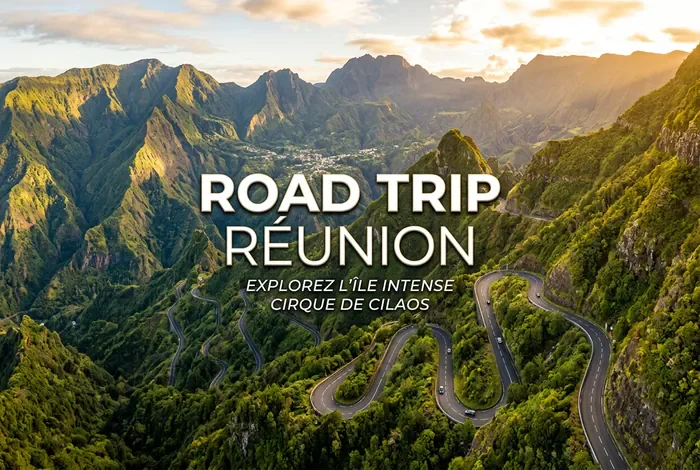 Road trip à la Réunion : Conseils & Itinéraires - Road Trip Réunion 2026 : Le Guide Ultime ! - Comment réussir son road trip à la Réunion ? Vignette illustrant un road trip à La Réunion sur la route de Cilaos